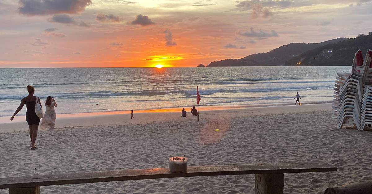 Patong beach sunset